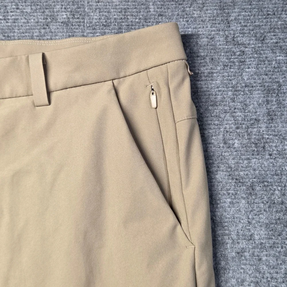Lululemon Commission Golf Pants Mens 38 Khaki Tan 33 Inseam Technical Trousers